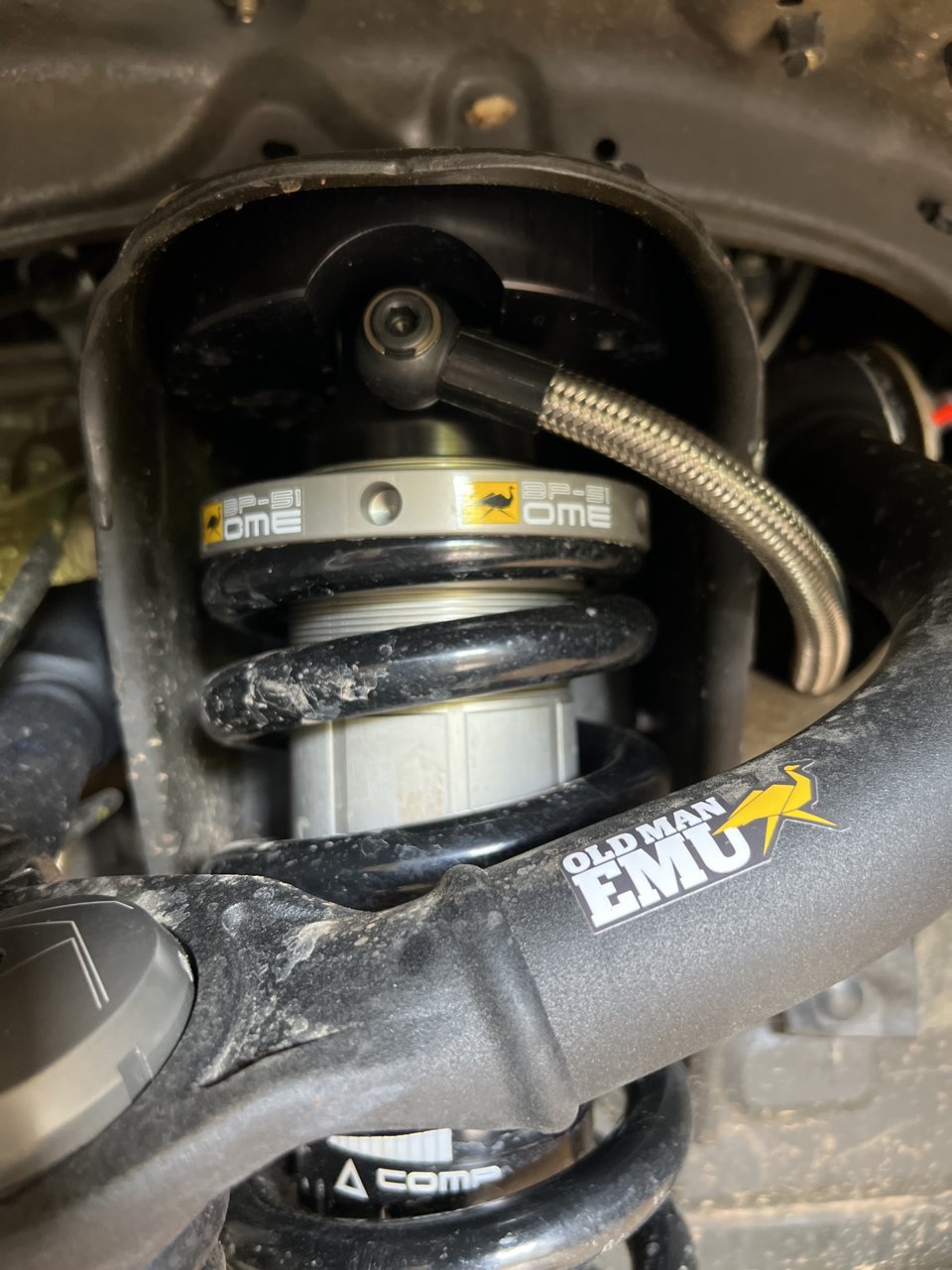 1/4 inch top hat spacer on a BP-51 coilover safely?