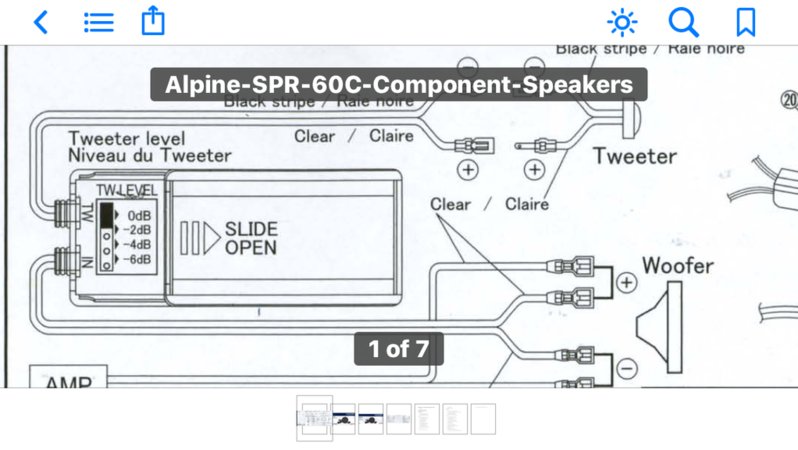 Help With Component Speaker Install, Alpine Component Speaker Wiring Diagram