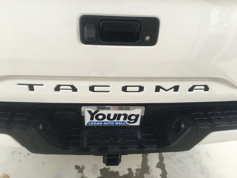 Fs: 2016 Toyota Tacoma Matte Black And Reflective Black Vinyl Decal 