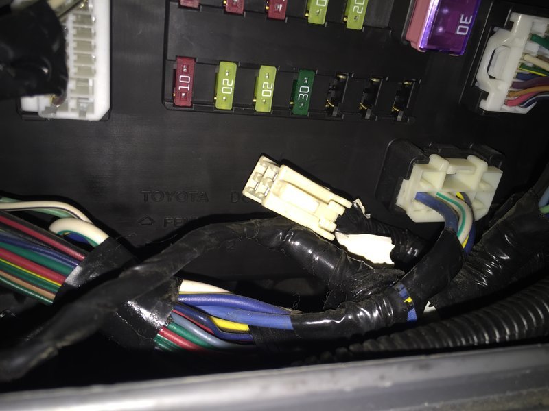 eletrical connector under the fuse panel | Tacoma World