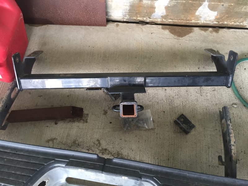 Rear factory bumper and tow hitch World