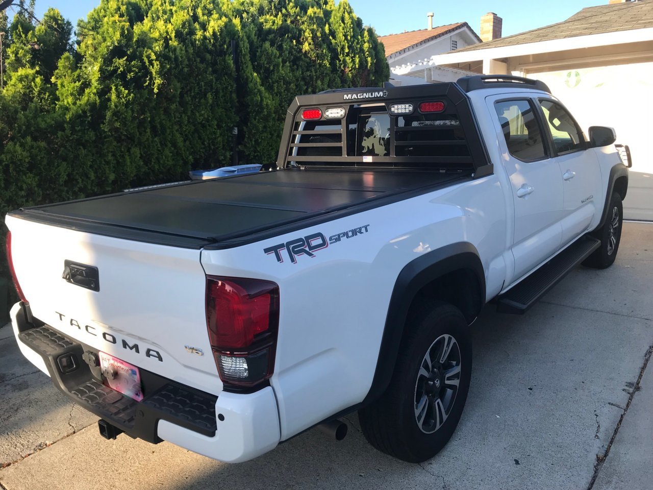 Tacoma 2018 with Magnum Headache Rack & Tonneau Cover | Tacoma World