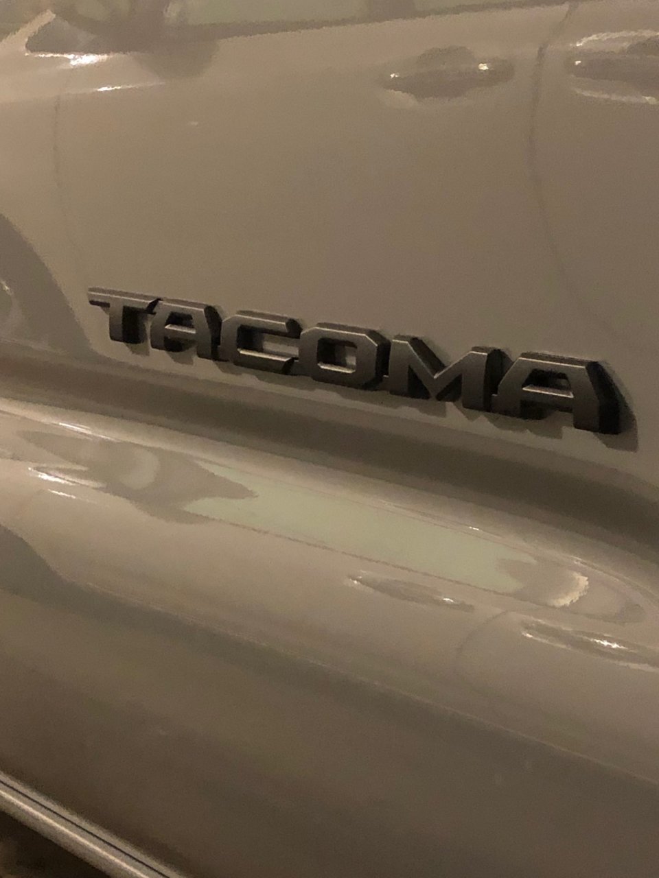 For 2016-2018 Toyota Tacoma MATTE Black Door Emblem Decal Badge Nameplate V6 4X4