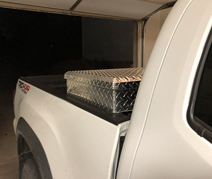 2019 toyota tacoma tool box deals size