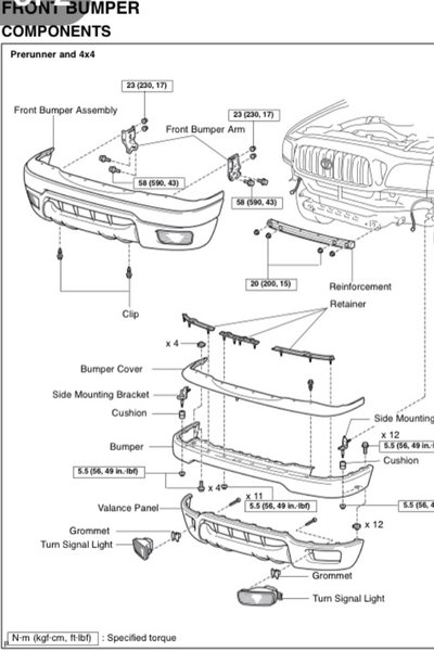 Toyota Tacoma Front Bumper Assembly 3554