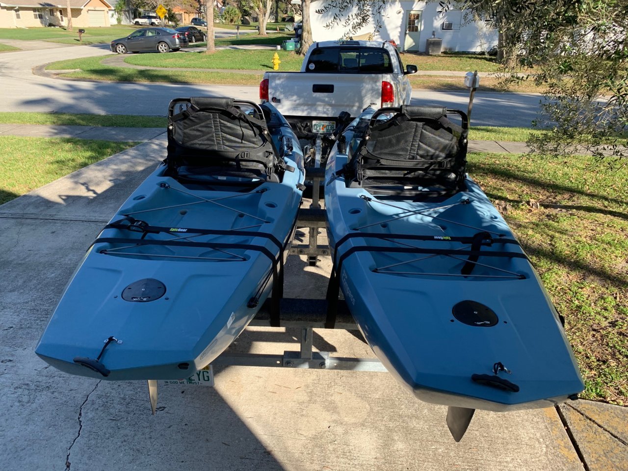 SOLD 2 2018 Hobie Compass Mirage drive kayaks, rigged for fishing SOLD ...