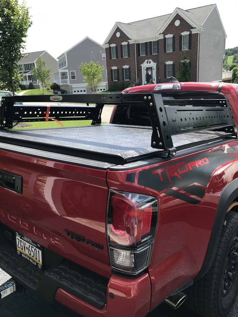 Tacoma bed outlet rack tonneau cover