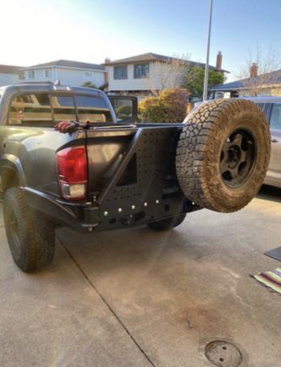 BAMF High Clearance Rear Bumper - Dual Swingouts | Tacoma World