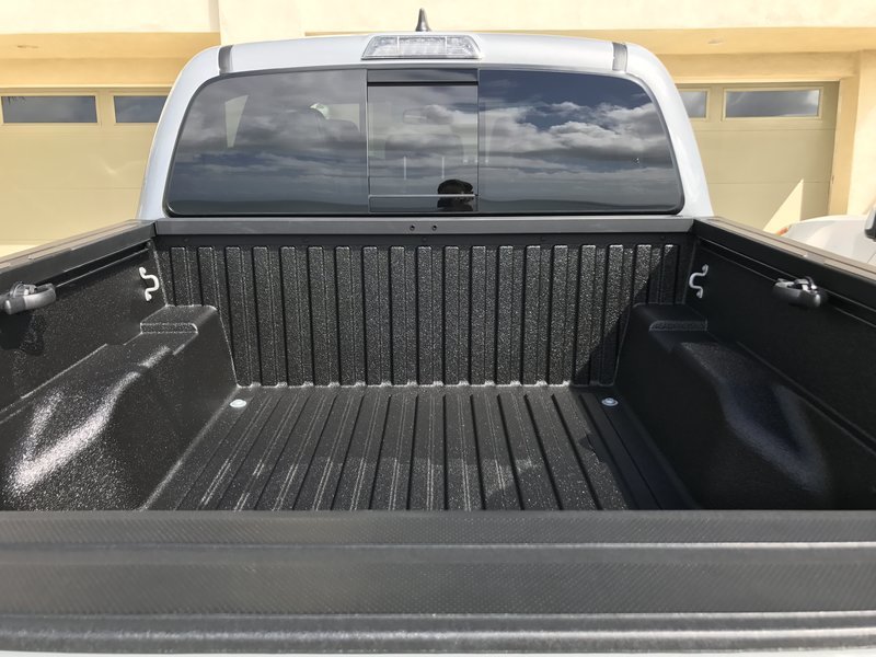 Truck painted with bed liner.
