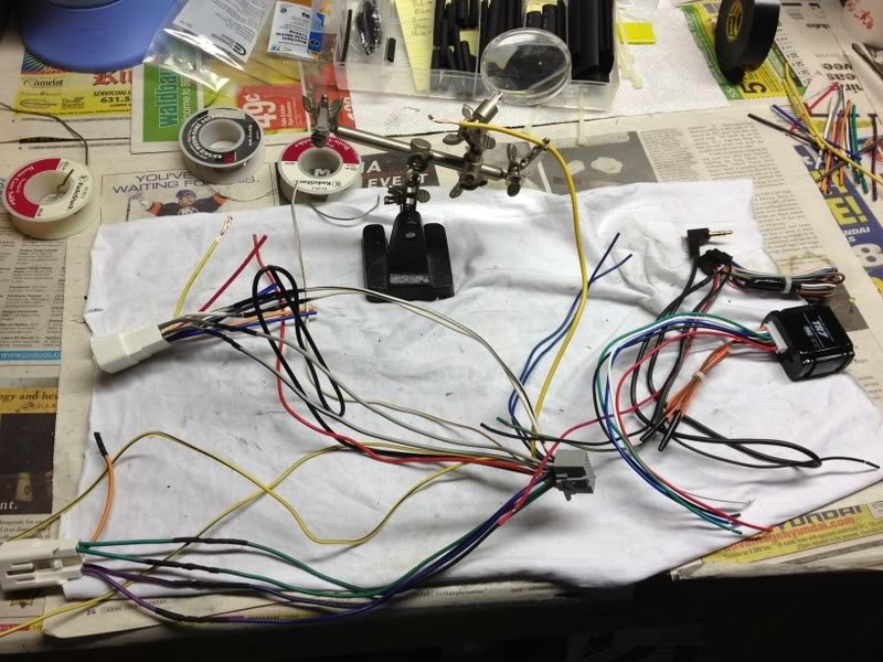 New head unit install notes, wiring a TR7 module and Axxess ASWC