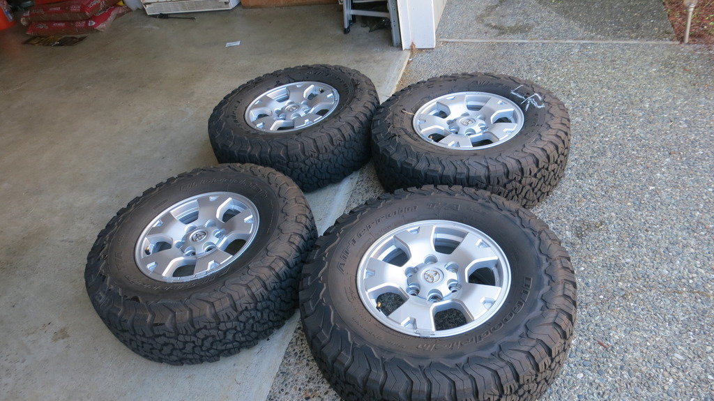 SOLD: BFG T/A K02 265/75 R16 on TRD OR Wheels - Seattle/Eastside ...