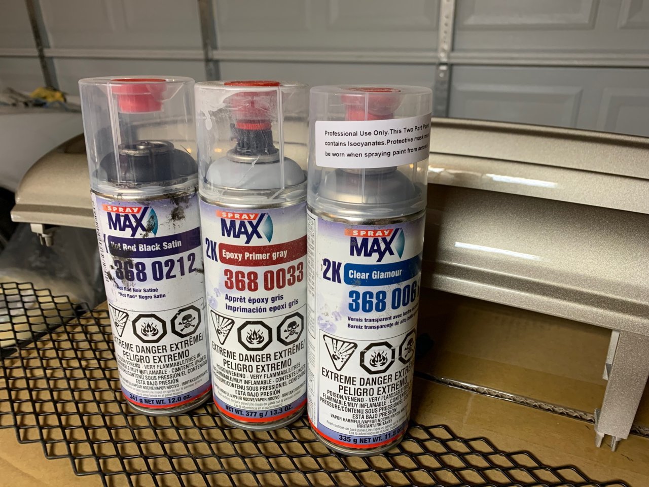  Spray Max 2K Matte Finish Clear Coat Spray Paint, Weather  Resistant Matte Clear Coat for Small Car Parts Damage Repair or Painting of  Mounting Parts