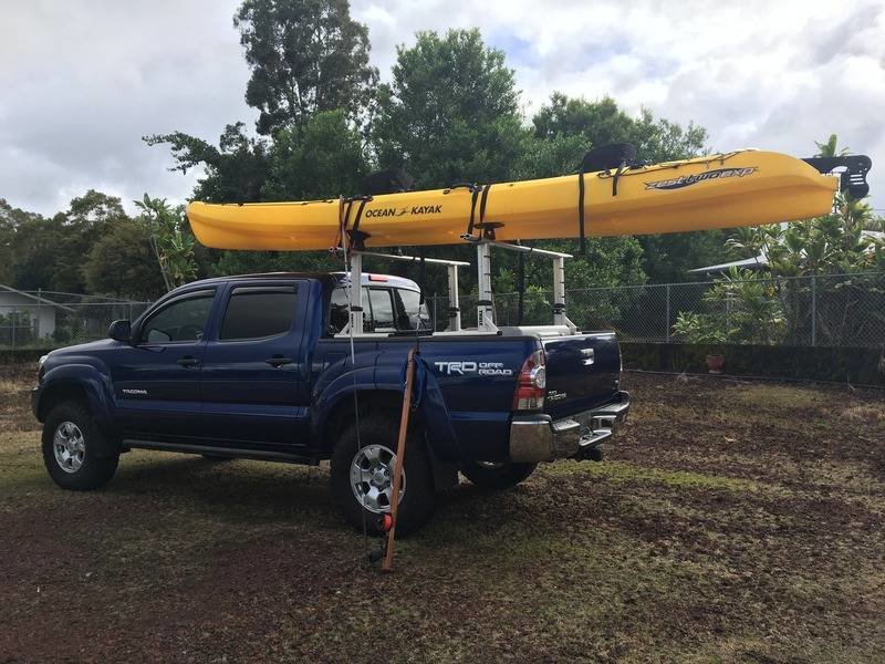 Kayak Roof Rack - J-Bar Hooks Canoe, Surf-Board & Kayaks Carrier -  Universal Fit