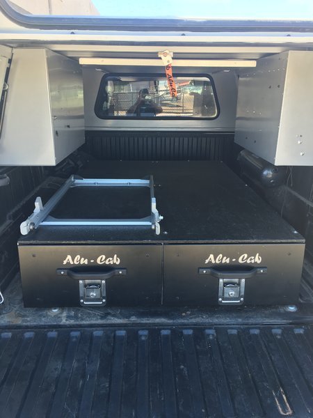 Alu-Cab Fridge Slide w/ Tilt-down Access - Adventure Ready