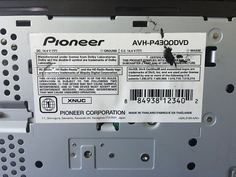 Pioneer AVHP4300DVD World