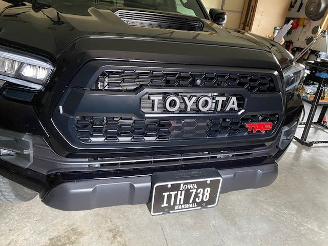 Universal TRD grille badge - Silver metallic or TRD red | Tacoma World