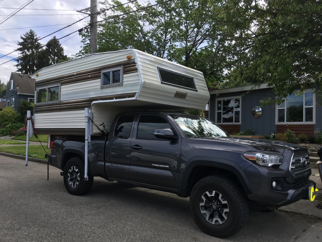 Let's See What Happens...Vintage Camper Cabover | Tacoma World