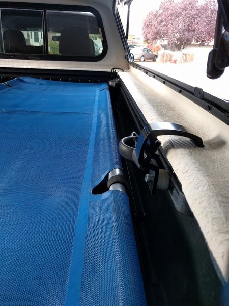 Truck store bed cot