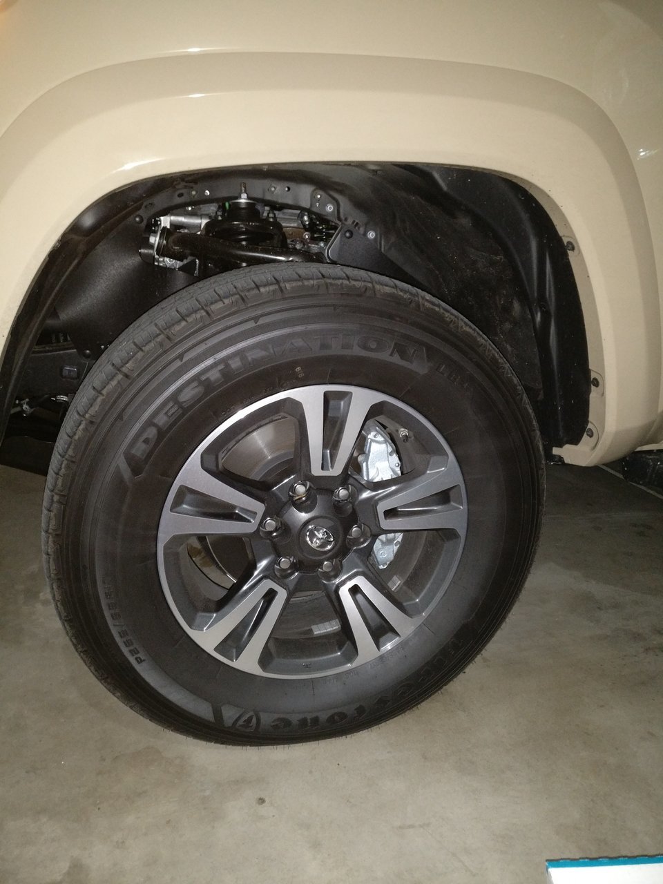 tacoma trd sport wheel size