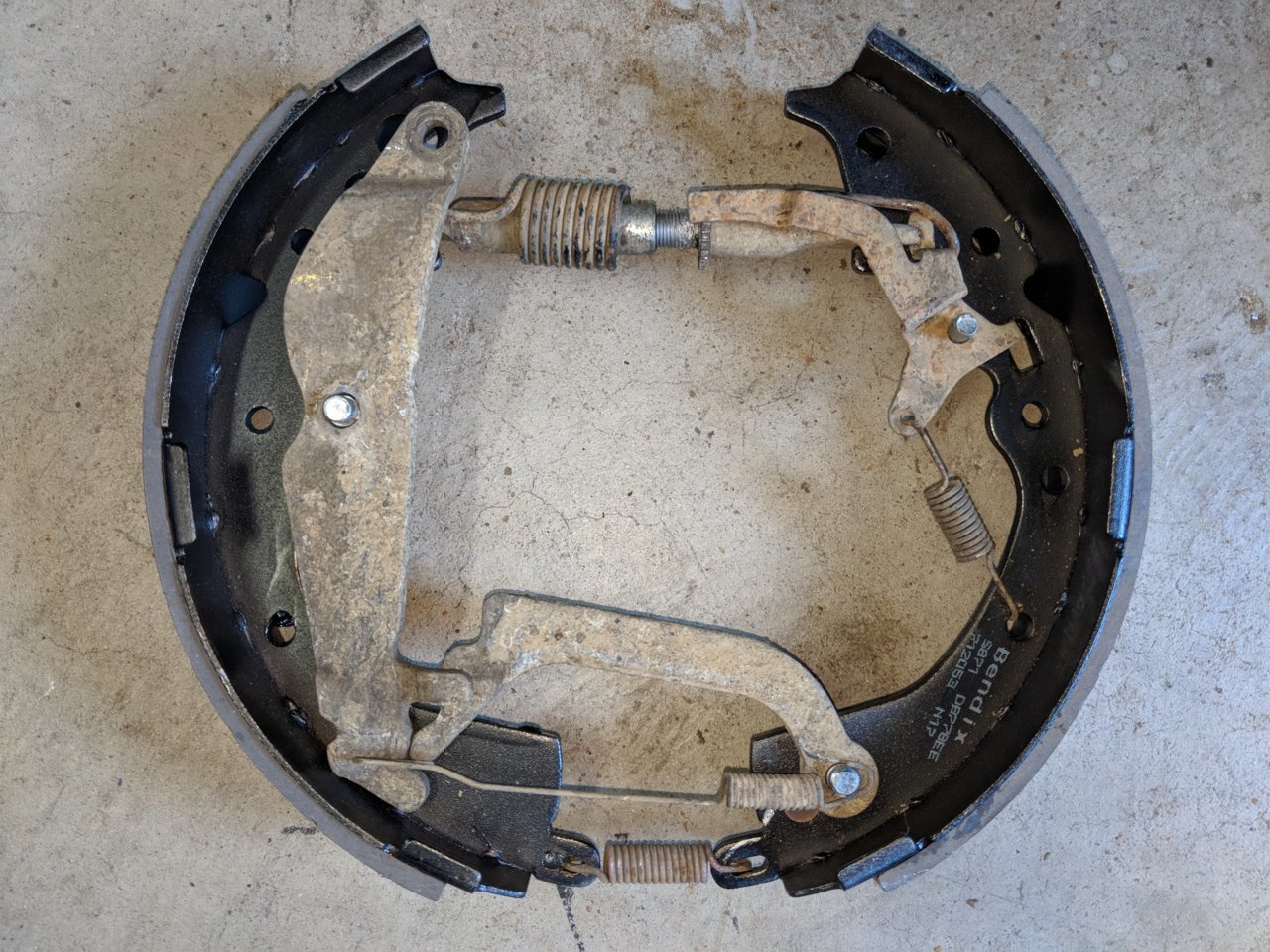 toyota drum brake diagram