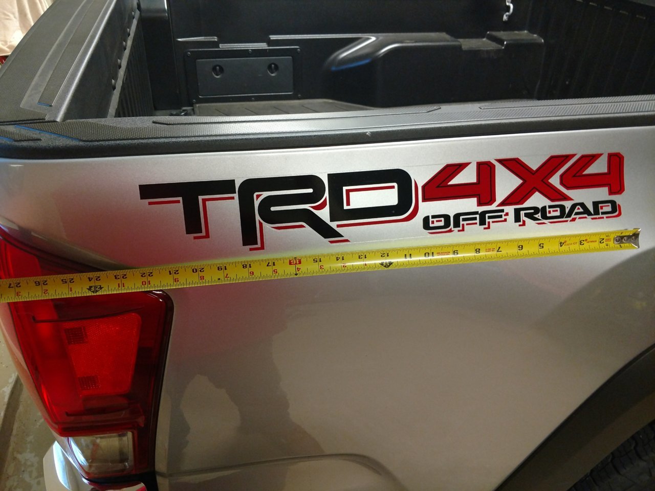 TRD 4X4 OFF ROAD DECALS 6T3 TOYOTA BED SIDE REPLACEMENT OEM SPORT ...