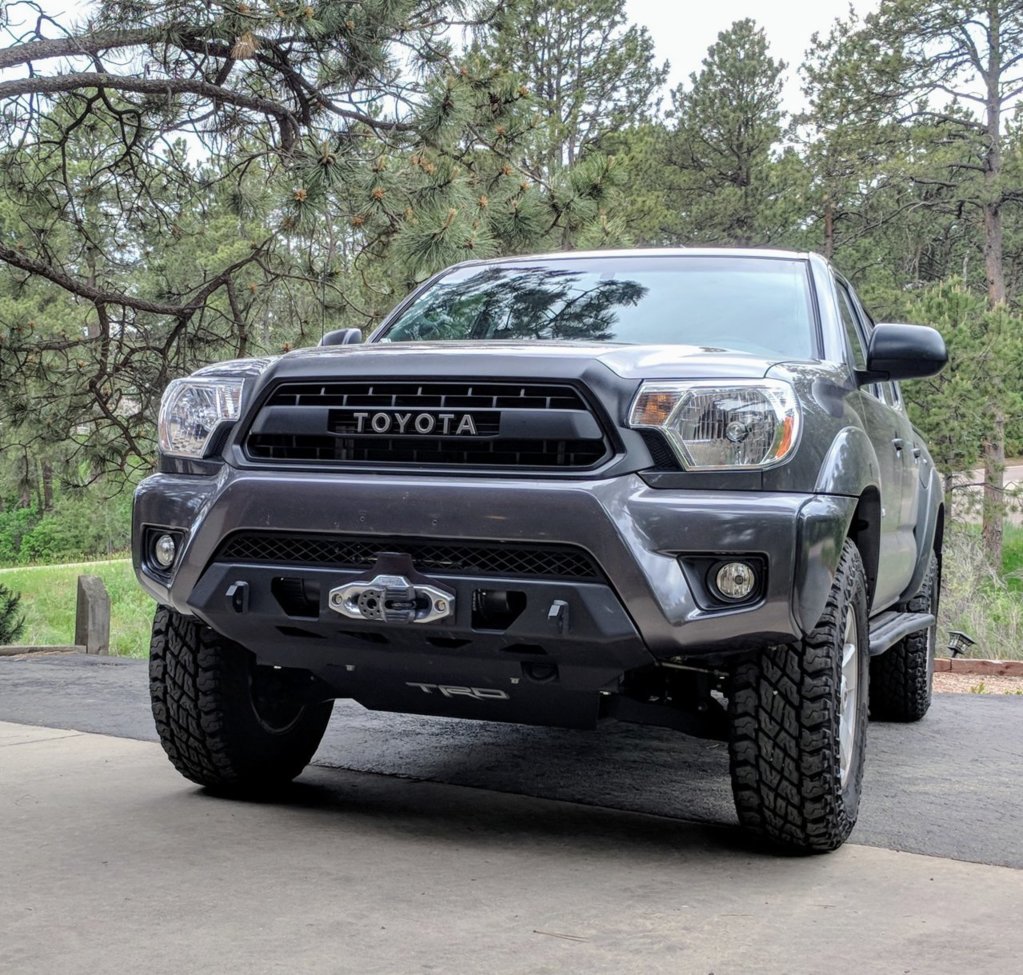 Rock Warrior TRD wheels and low-pro bumper from Relentless (and winch) are ...