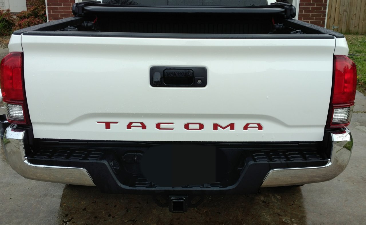 Red Tailgate Inserts | Tacoma World