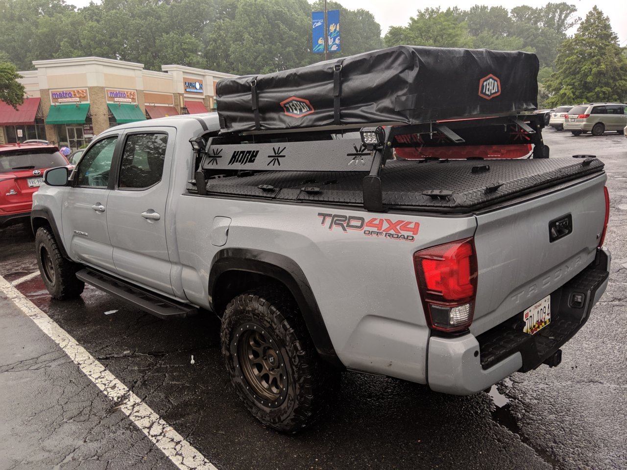 Roof top tent shop on tonneau cover