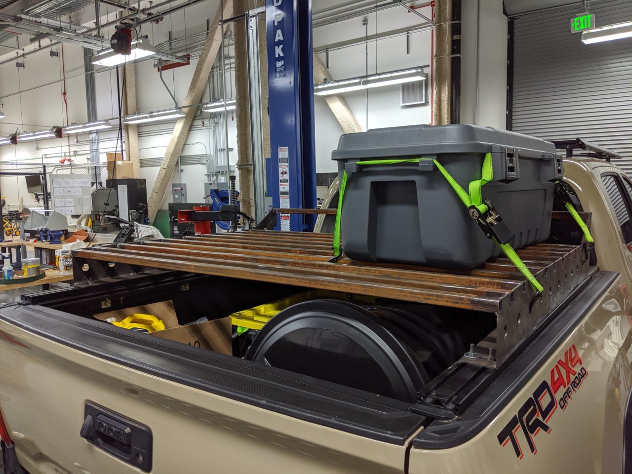 Diy bed rack to work with roll n lock bed cover tacoma world