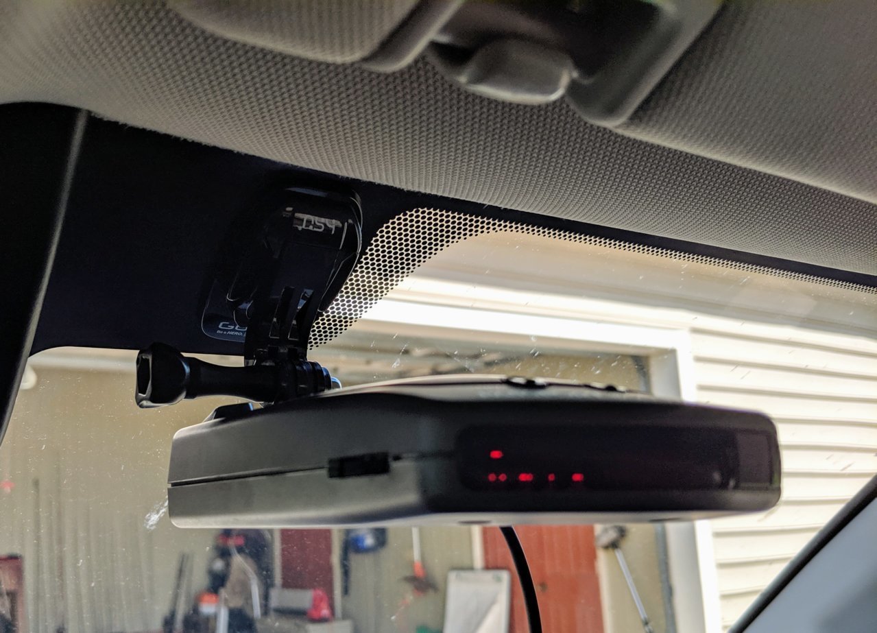 Does anyone know of a dashcam that would fit a GoPro mount extension? My  windshield is tinted so I would like to keep this setup and quit using my  GoPro. I've been