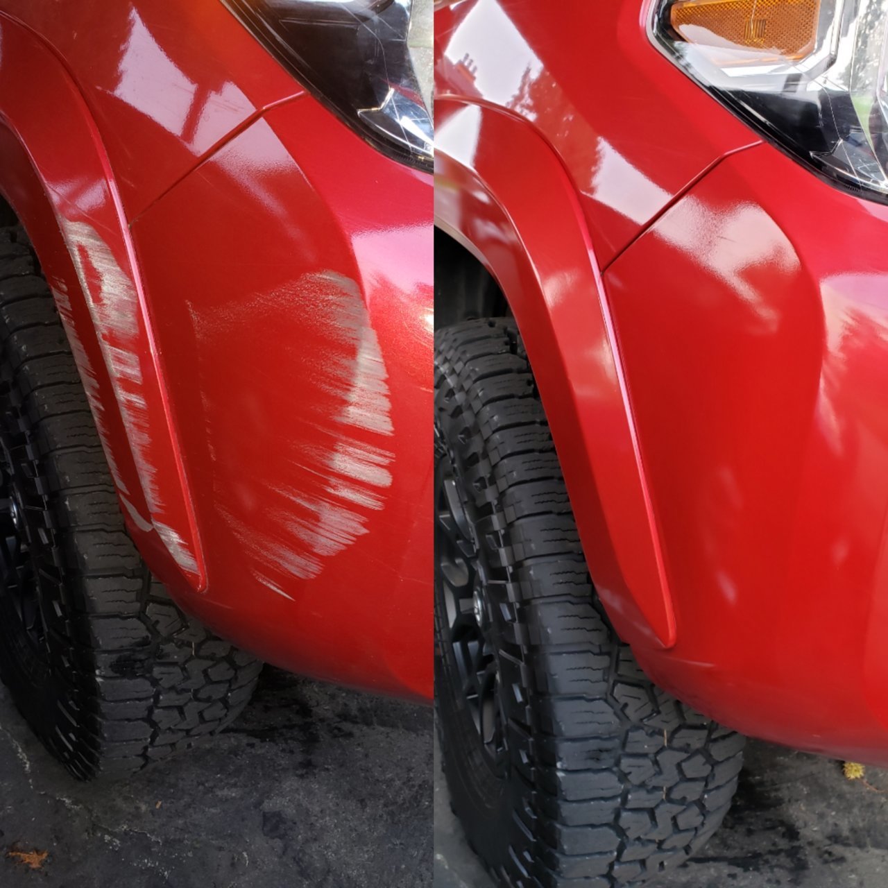 Meguiars scratch remover saved me!