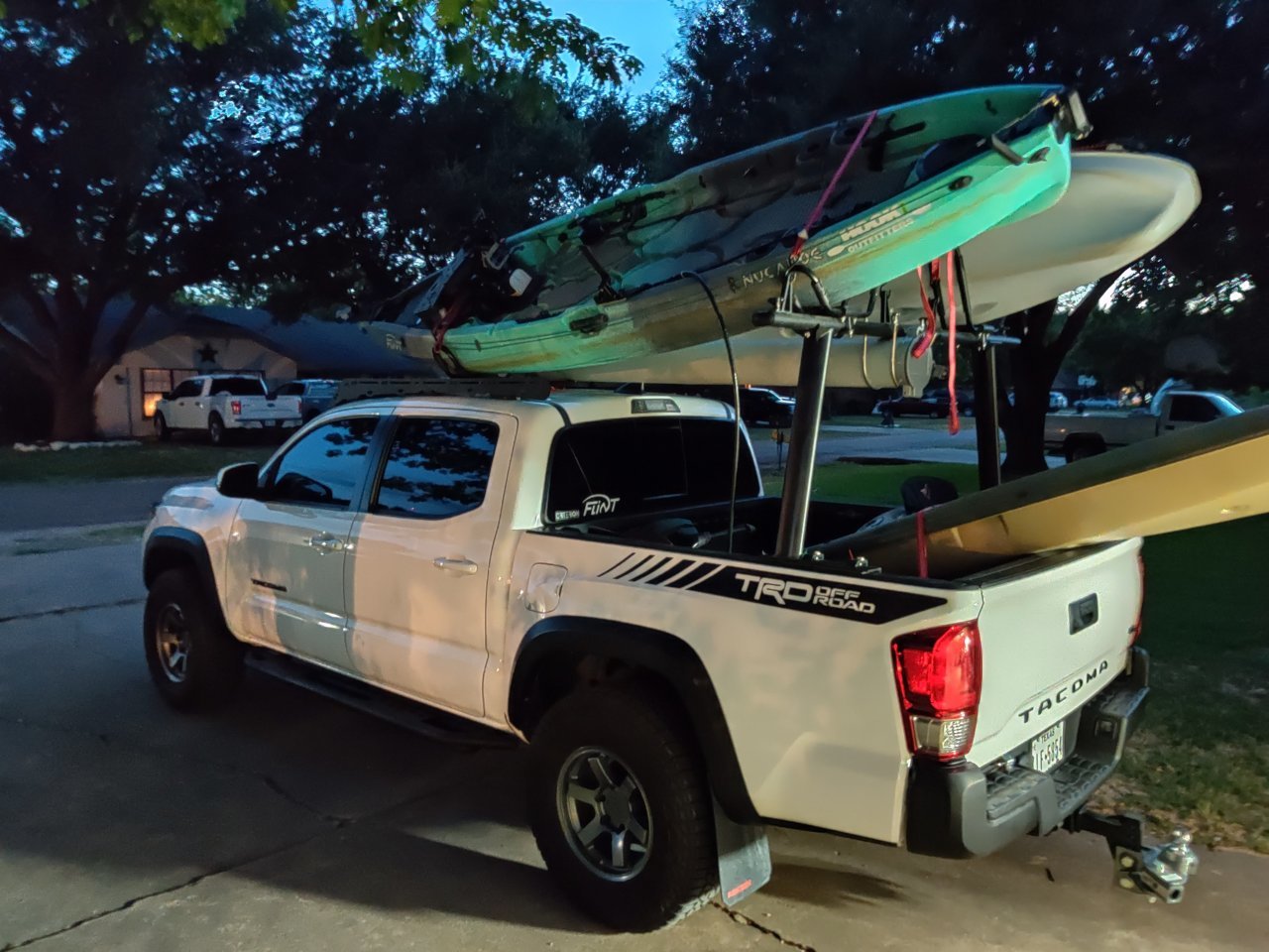 Made a rod rack for the back of my truck. : r/Fishing