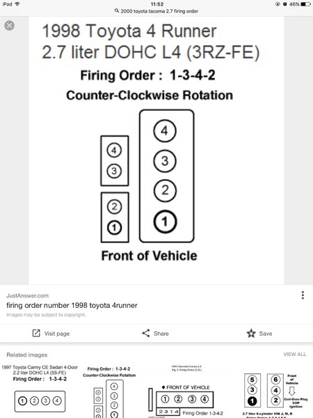 1999 Toyota 4runner Firing Order Diagram On 2000 4runner ...