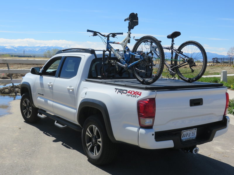 How to install bike racks on factory tonneau cover World