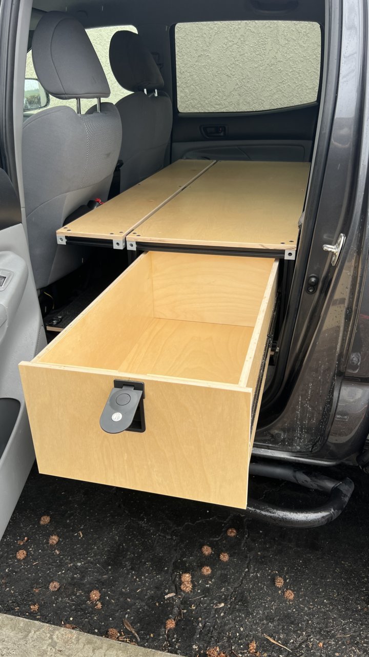 Rear Seat Delete Dual Drawer System | Tacoma World