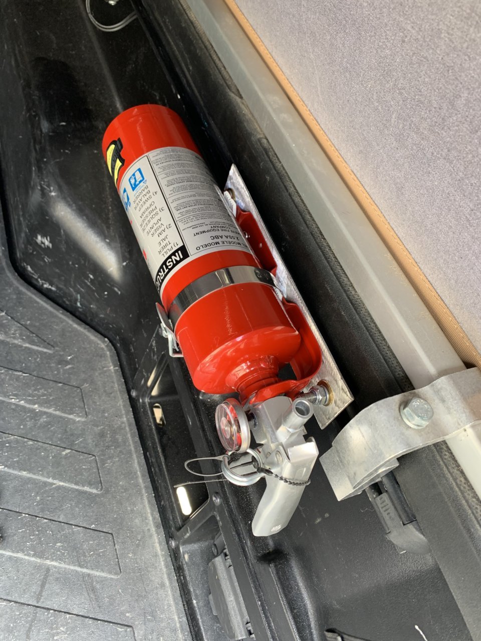 Bed rail mount for fire extinguisher? | Page 2 | Tacoma World