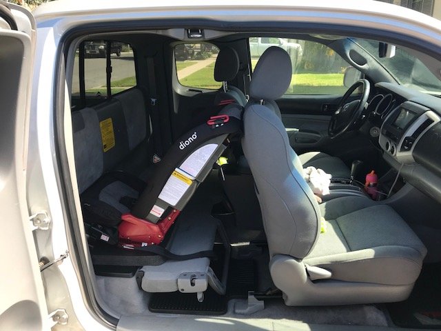 Rear Facing Car Seat In Access Cab, Toyota Tacoma Access Cab Car Seat