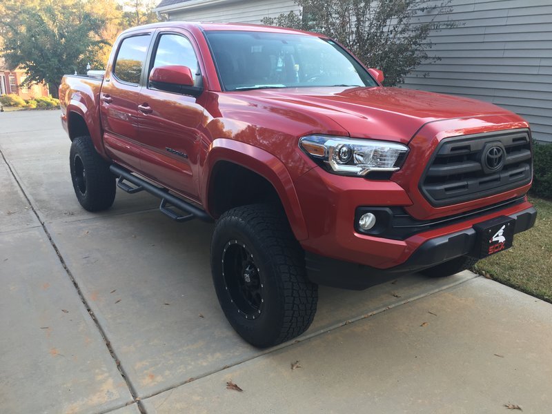 2016 Tacoma Barcelona Red 6 Lift Tacoma World