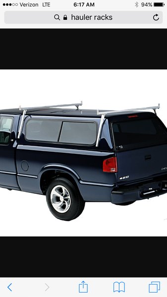 Over shell/over cab ladder rack for 2nd Gen tacomas