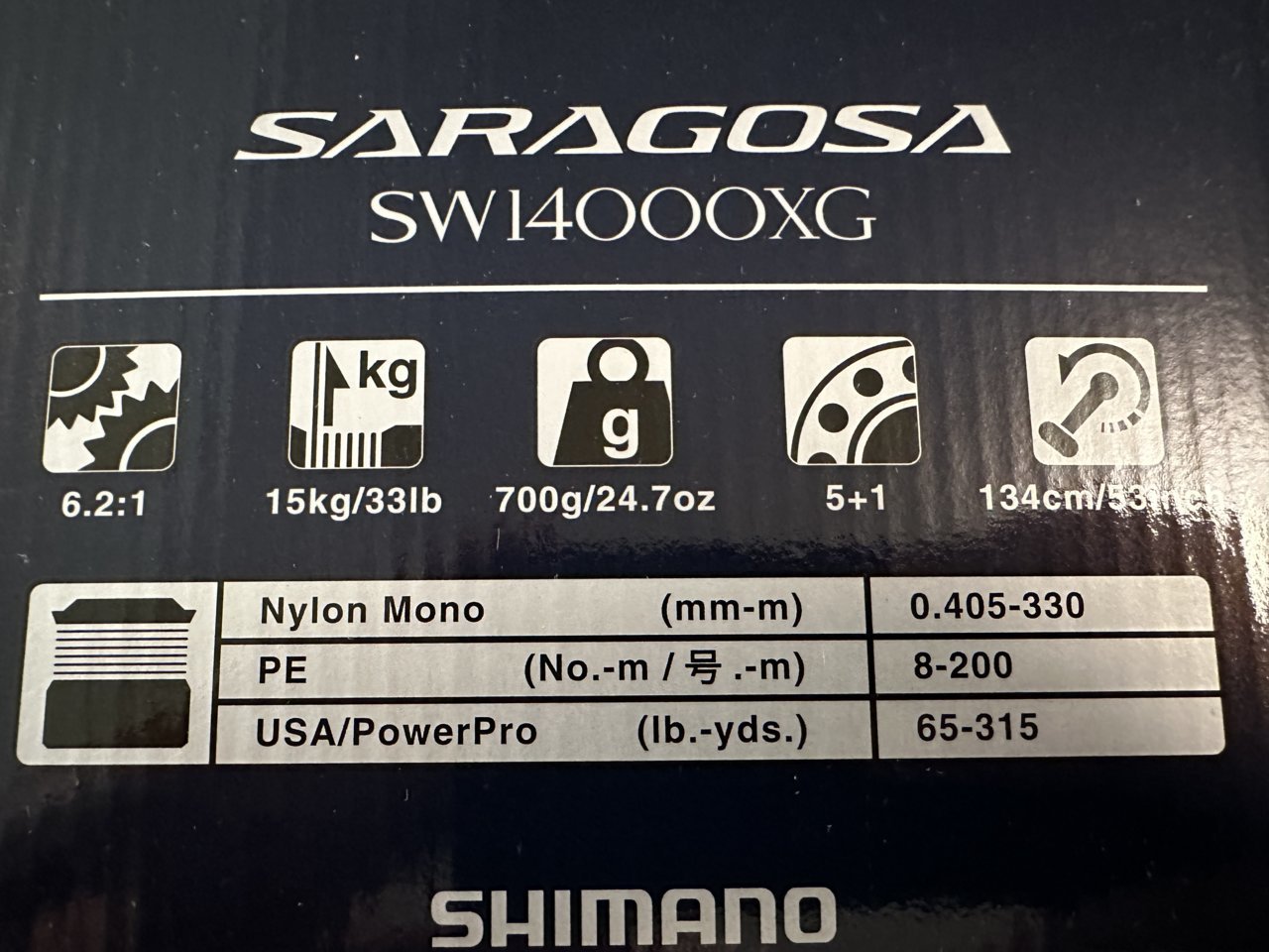 Shimano Saragosa 14000 Tag-Em 6' Spinning Combo 10-15kg