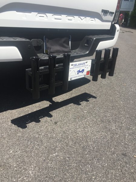 Truck Bumper rod holder for hitch - The Hull Truth - Boating and