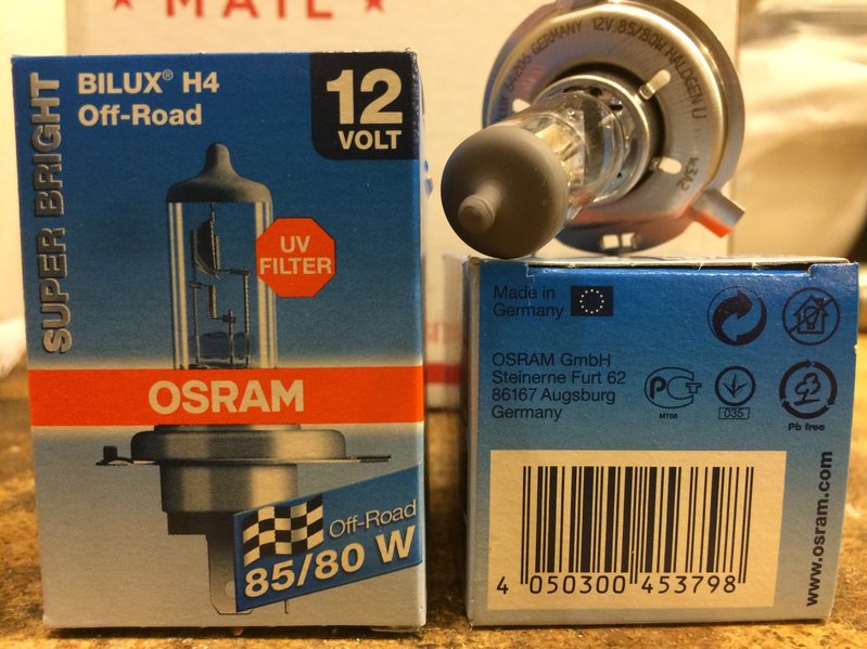 100% Original Osram H4 100W Halogen Light Car Light Made in Germany