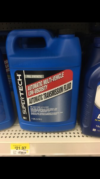 Super Tech Multi-Vehicle Low Visosity Automatic Transmission Fluid, 1 gal 