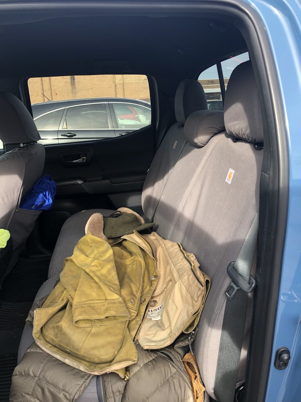 Toyota tacoma deals back seat cover