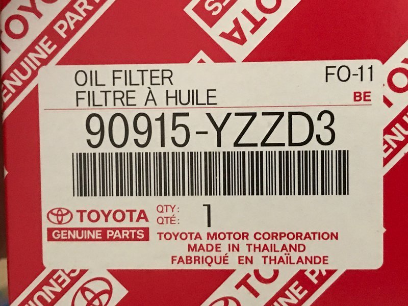 GENUINE TOYOTA LEXUS OIL FILTER SET OF OEM FAST SHIPPING 90915-YZZD3 5 