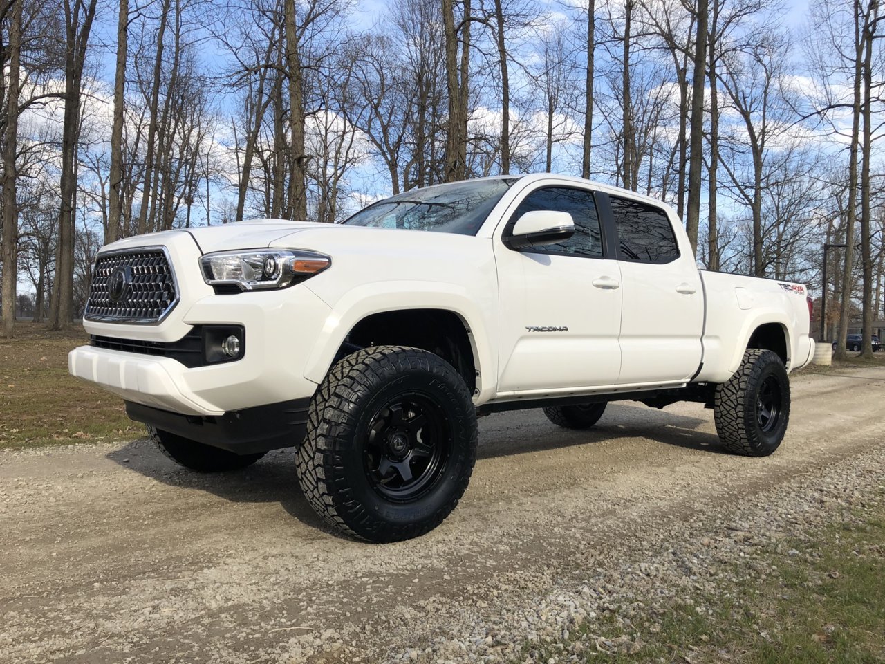 2018 Tacoma winch bumper and grill guard install with front radar ...