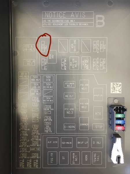 10A INJ Fuse | Tacoma World