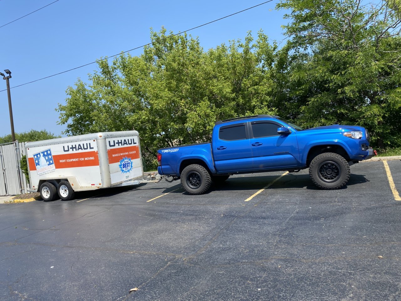 4x4 2023 sr5 pulling 6x12 uhaul trailer World