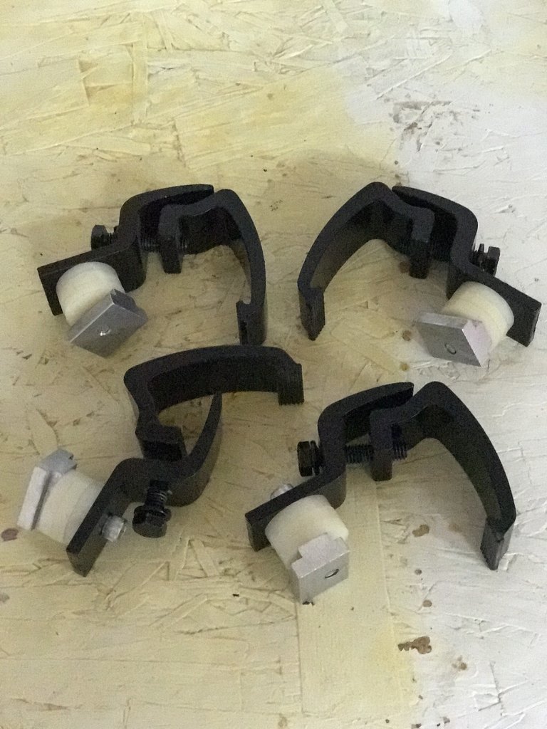 API Clamps 6 Pack Black Toyota Tacoma - 2005 & Newer - Mounting Channel Track Truck Topper Cap, Camper Shell 