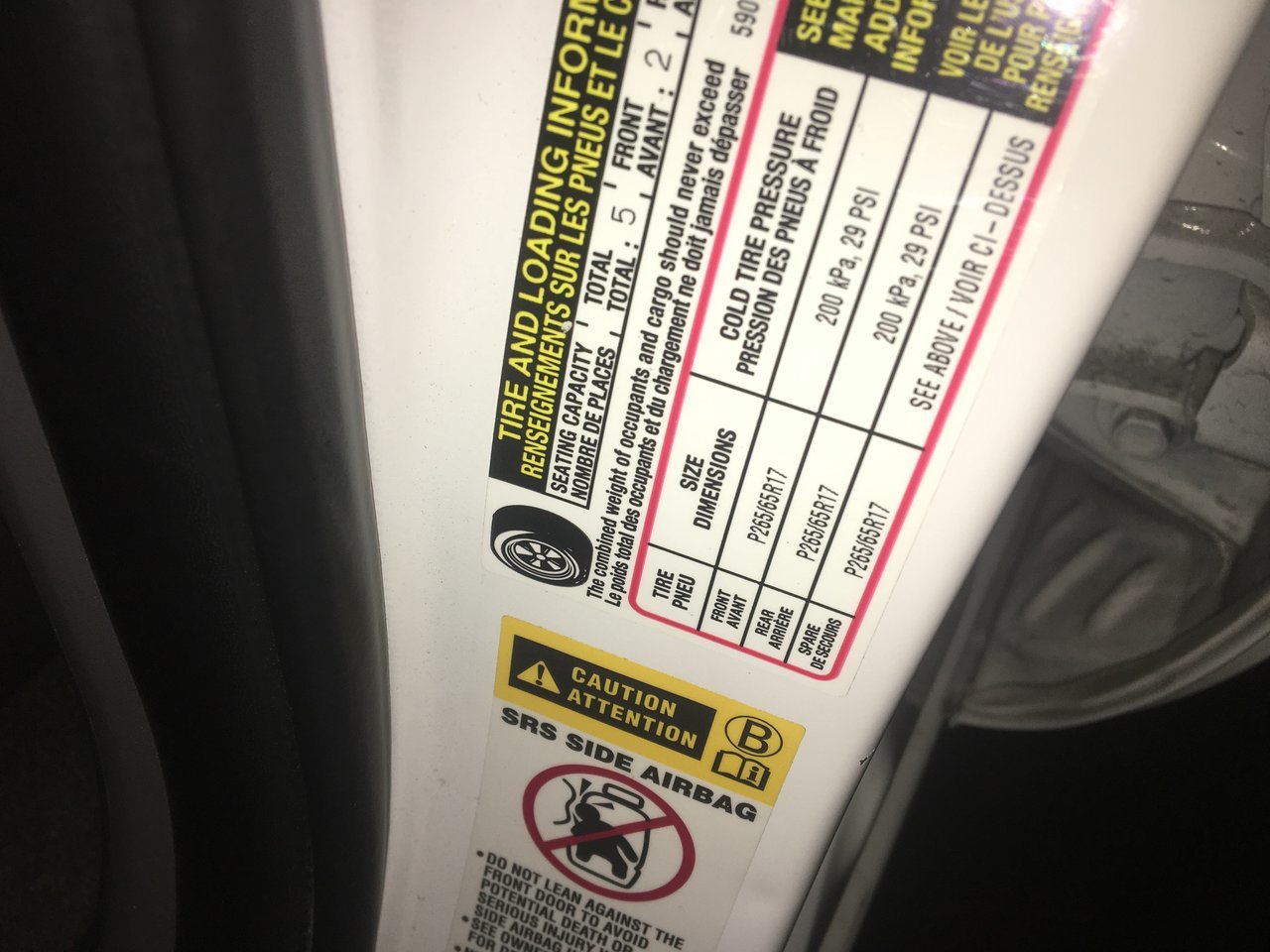 Bf Goodrich Ko2 Air Pressure Chart